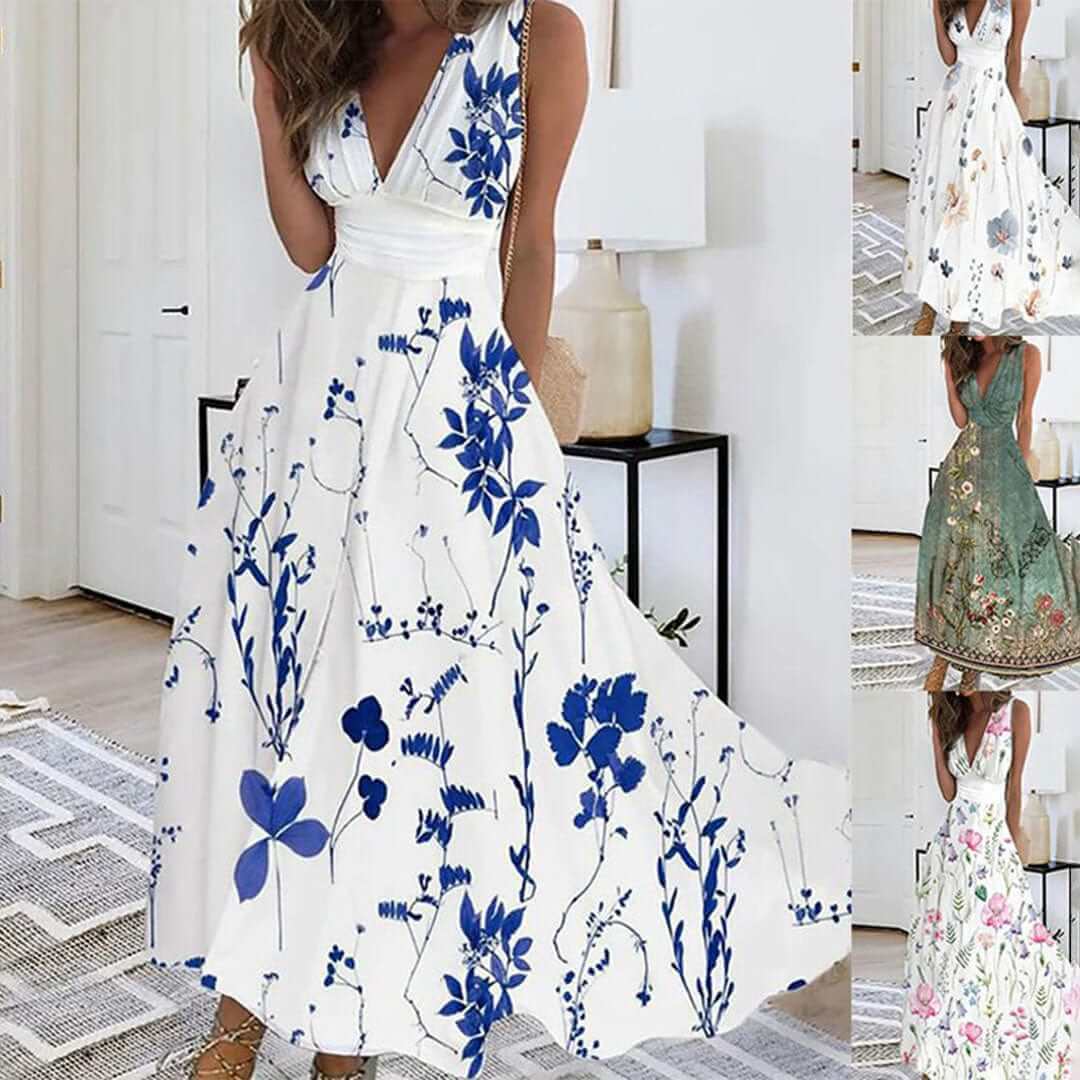 Floral Dress - Elegant and Comfortable