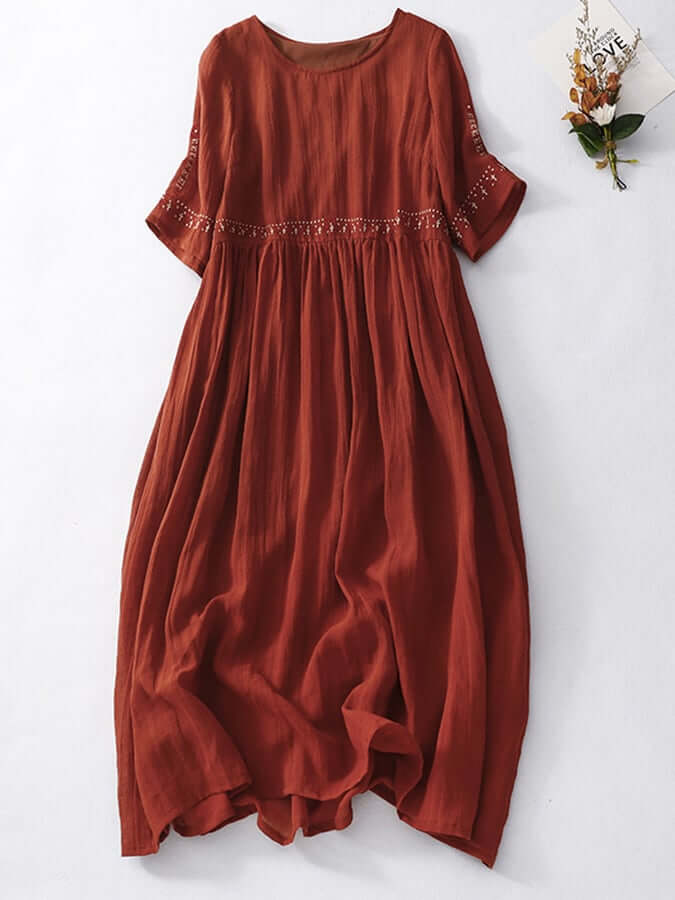 Women's Embroidered Loose Dress