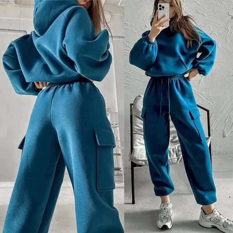 Women's Relaxed Fit Hoodie and Jogger Set