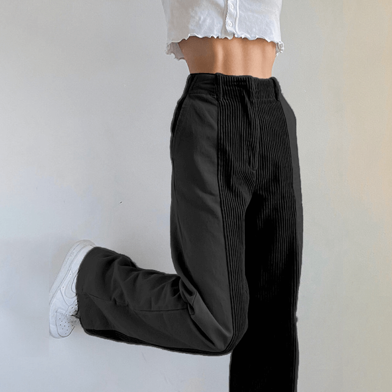Women's High-Waisted Wide Leg Trousers