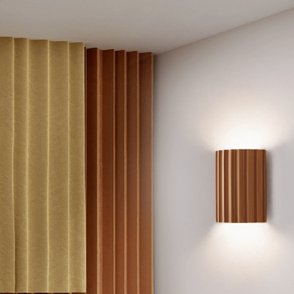Modern Semi-Circular Resin Wall Sconce