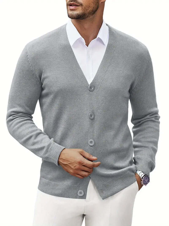 Knitted Cardigan Sweater - Soft & Breathable