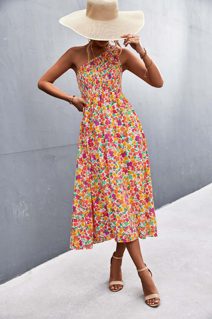 Women's Floral Off-Shoulder Summer Dress