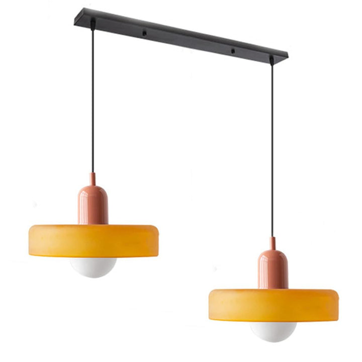2 Heads Modern Glass Pendant Light