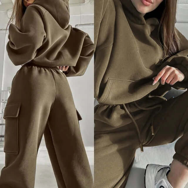 Women's Relaxed Fit Hoodie and Jogger Set