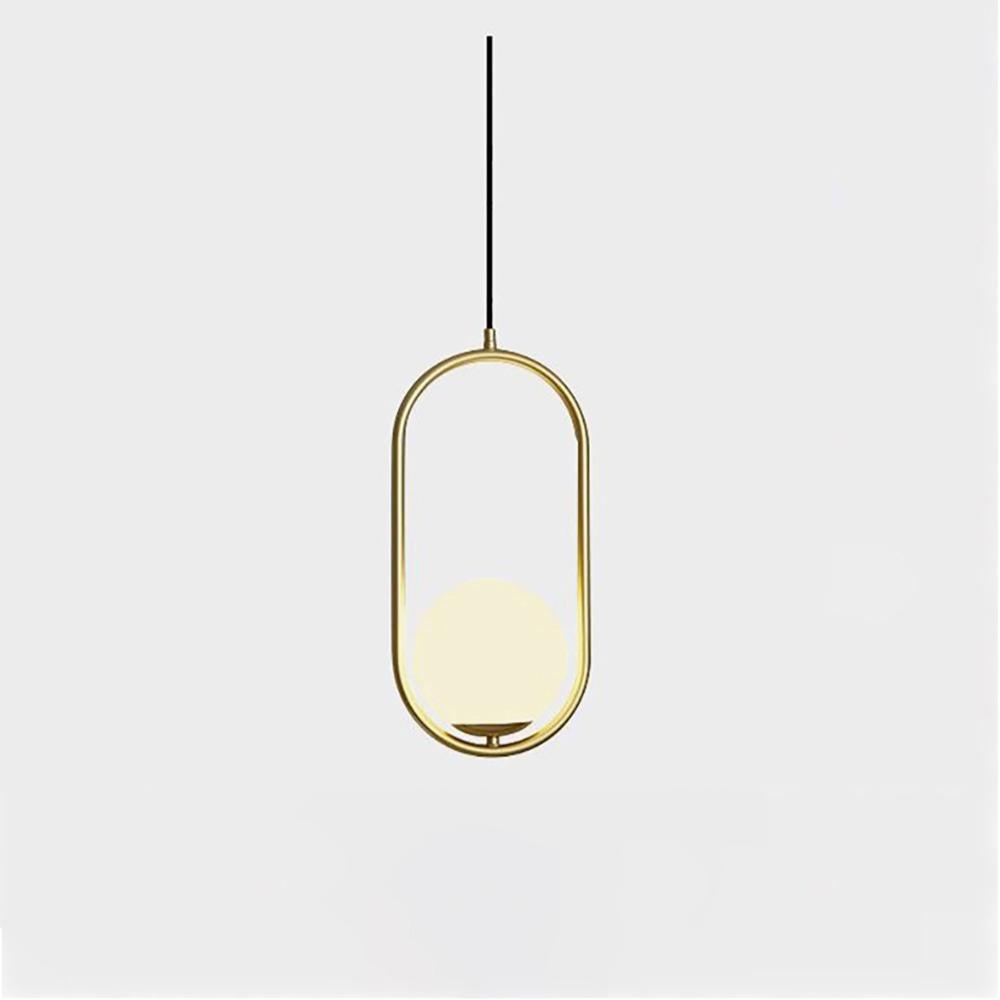 Modern Pendant Lamp with Metal & Glass