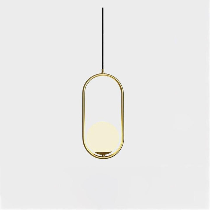 Modern Pendant Lamp with Metal & Glass