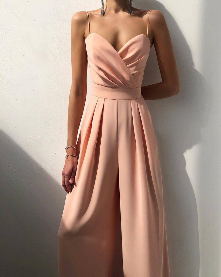 Women's Elegant High-Waist Jumpsuit