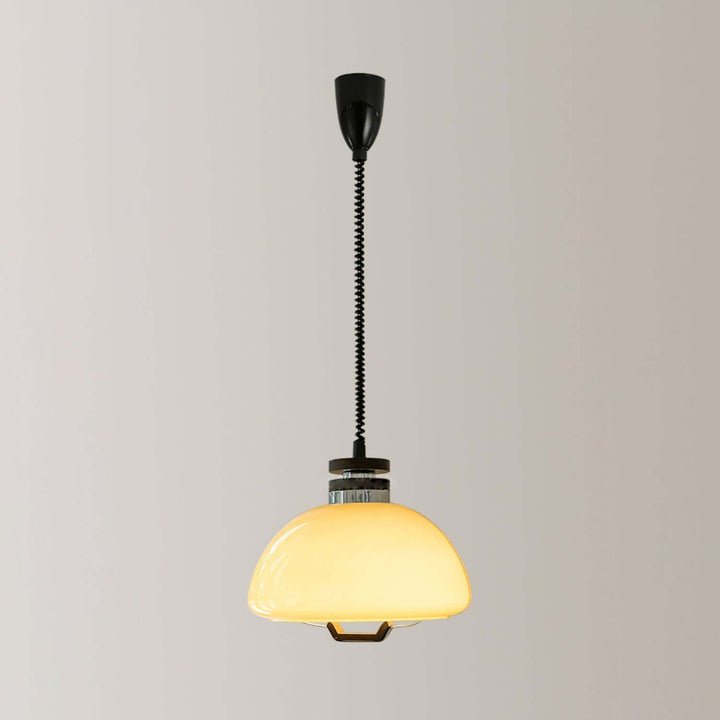 Modern Beige Pudding Pendant Light 40cm