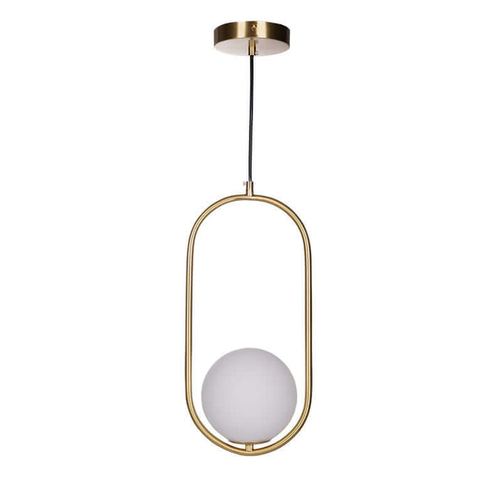 Modern Pendant Lamp with Metal & Glass