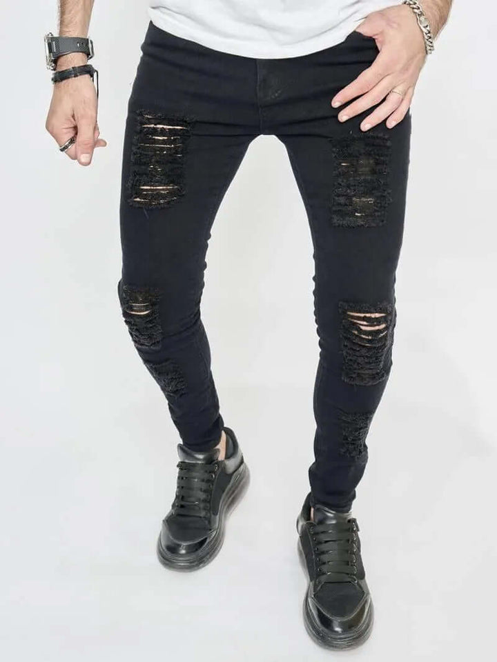 Men's Distressed Skinny Jeans