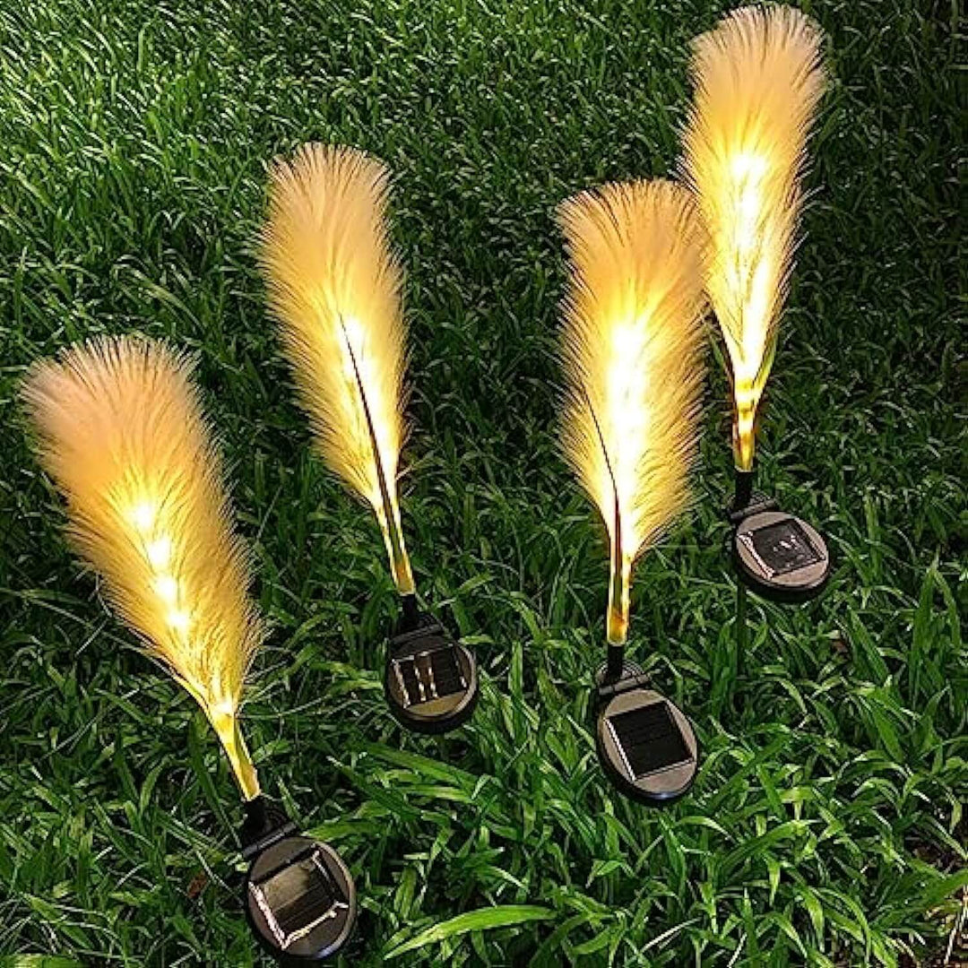 Solar Fiber Reed Garden Light