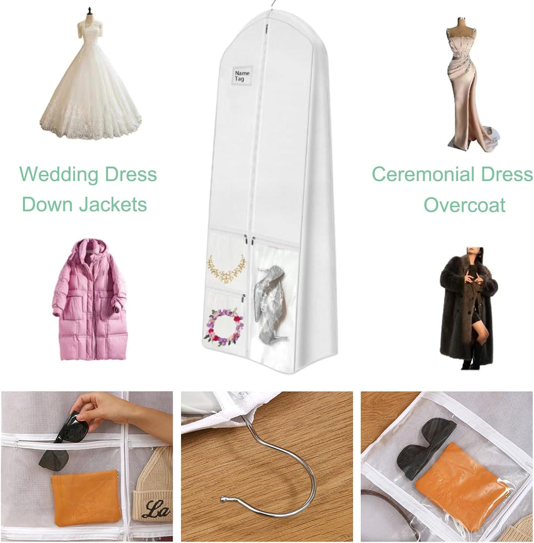 Durable travel bag for wedding dresses, protecting your bridal gown during transport and ensuring safe arrival.
