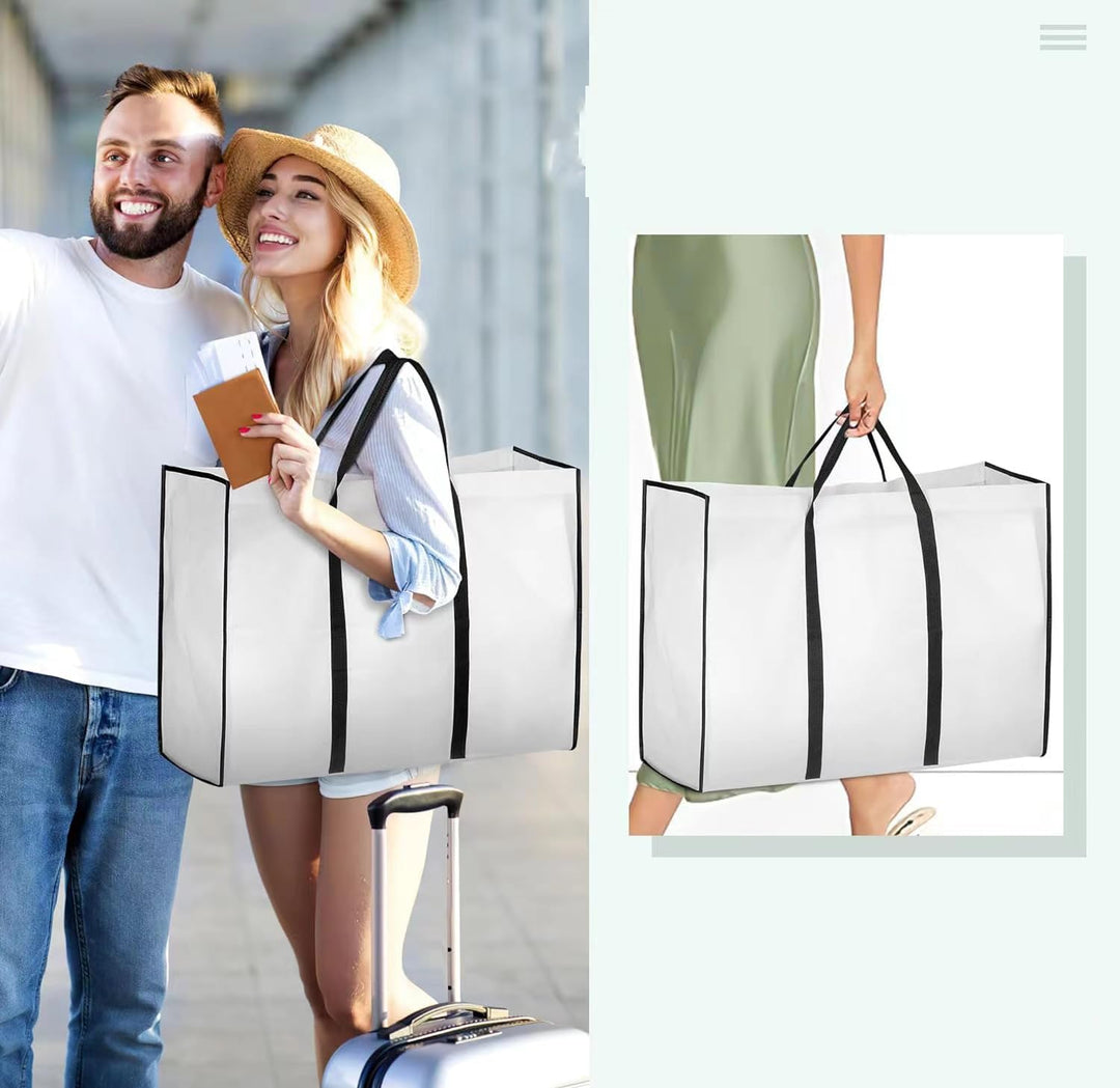 Heavy-duty garment bag for full-length wedding dresses, providing superior dustproof protection and storage.