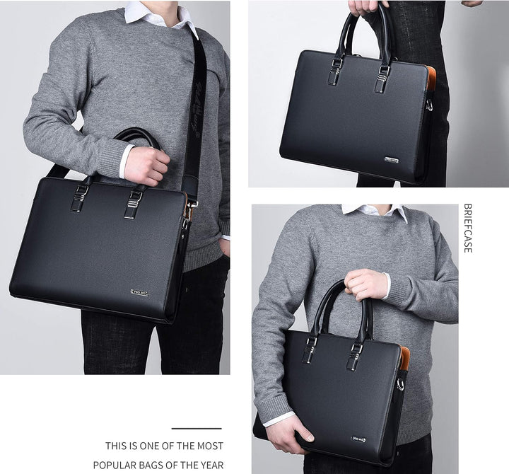 Multi-compartment work bag, designed to keep business essentials secure.