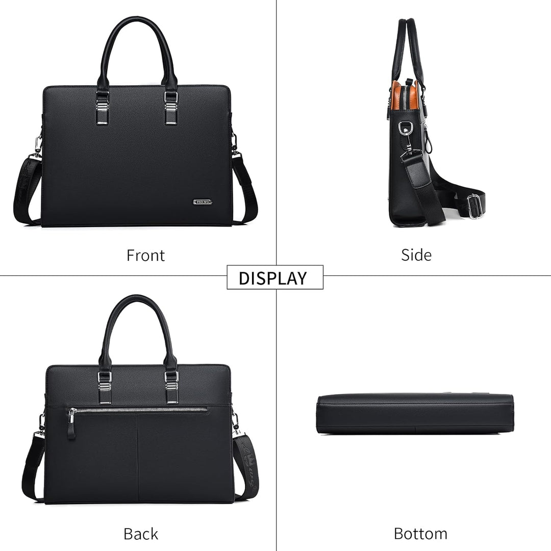 Premium genuine leather professional briefcase, suitable for all business needs.