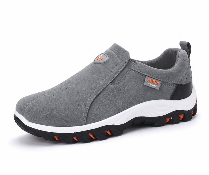 Enhanced comfort men's orthopedic walking shoes for stability, arch support, and foot health.