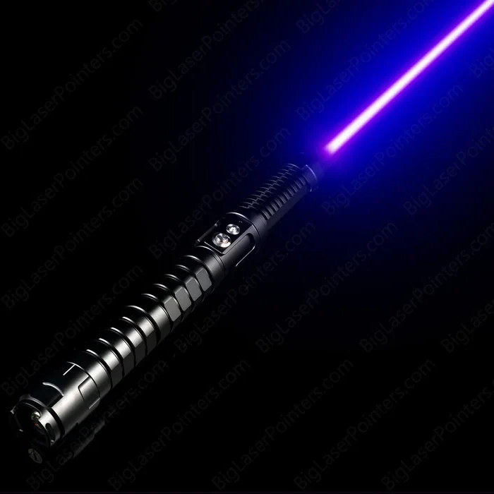 High-power rechargeable laser flashlight for outdoor camping, hiking & survival. Durable tactical utility light.