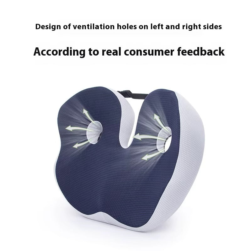 SitSmart Memory Foam Tailbone Relief Cushion for Chairs