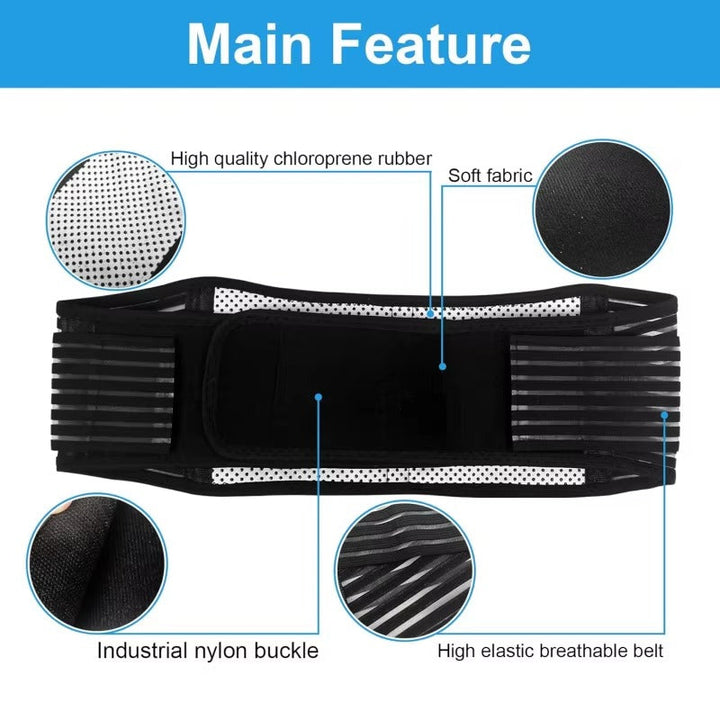 Unisex BackGuard Premium Back Support Belt for Pain Relief