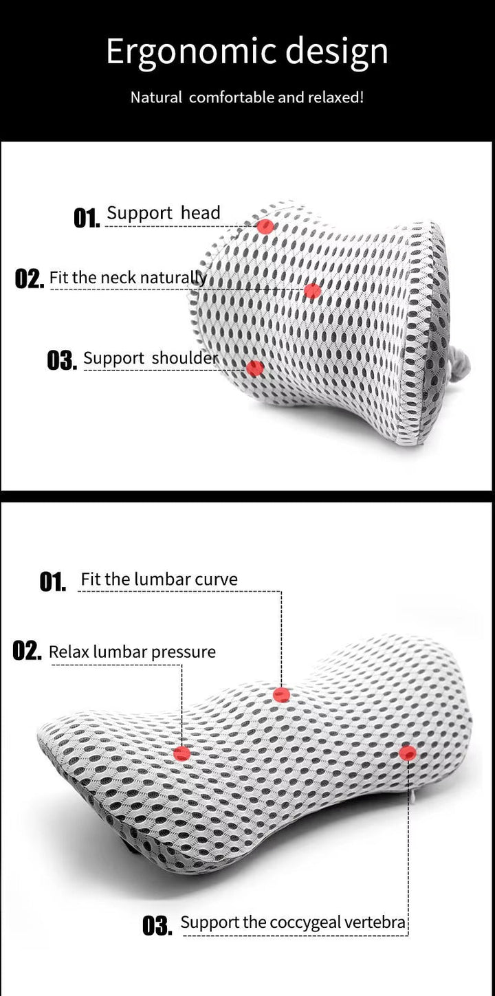 ComfortWave Ergonomic Lumbar Support Cushion