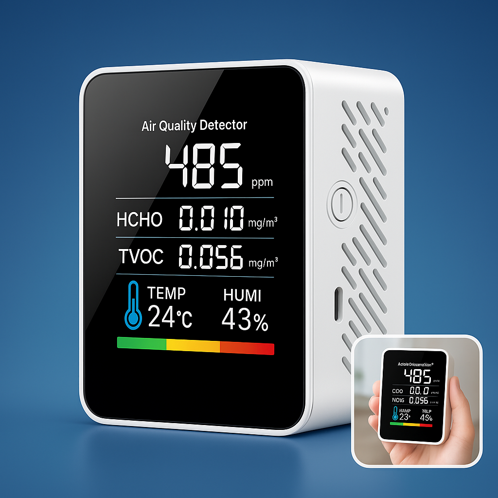 Fischer-Z indoor air quality monitor, perfect for health-conscious homes, offices, and environments.