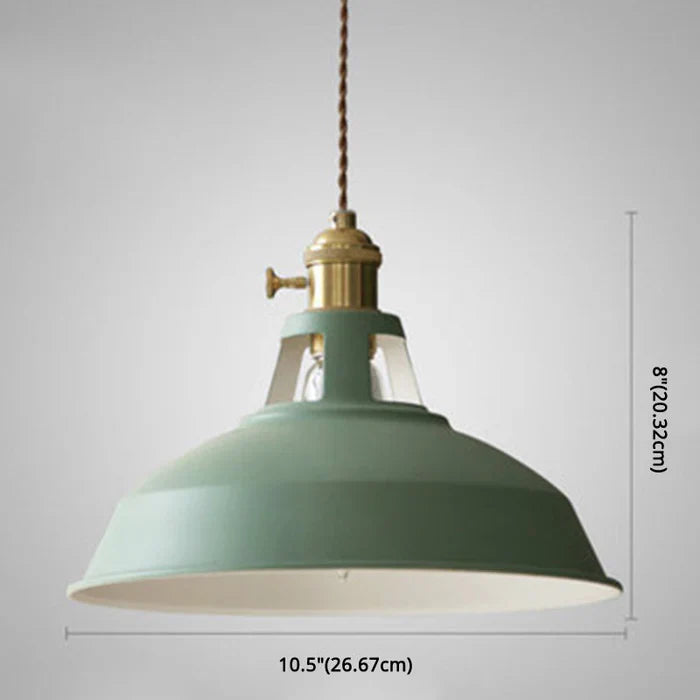 Retro industrial hanging lamp, black iron, perfect for living room decor.