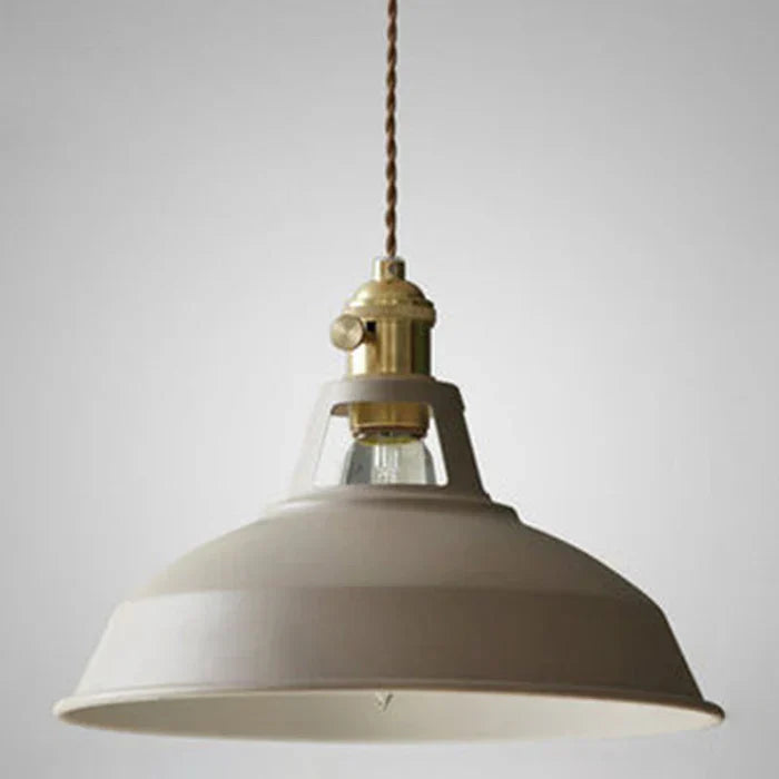 Vintage industrial iron ceiling lamp, perfect for kitchen lighting.