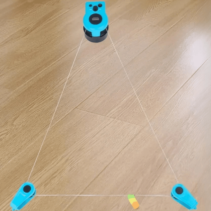 "Interactive cat hunting toy in blue, USB-powered with motion-based exercise, promotes mental stimulation and physical activi