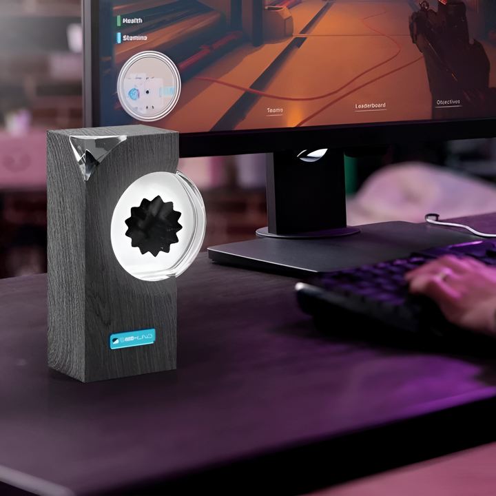 "Interactive ferrofluid sound visualizer with dynamic magnetic liquid display, ideal for music enthusiasts and artists."