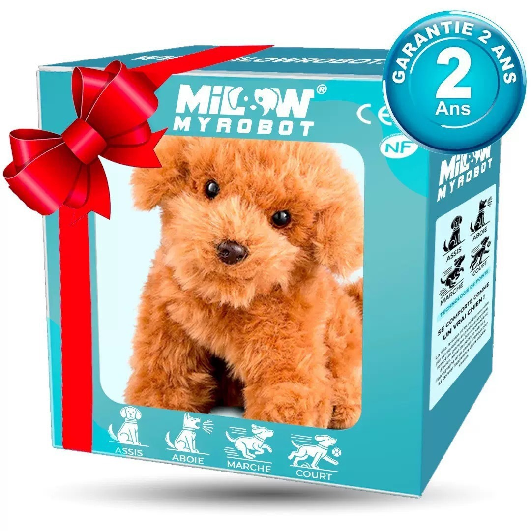 Interactive electronic plush puppy, a walking and barking dog toy for kids. Brings a realistic pet experience home.