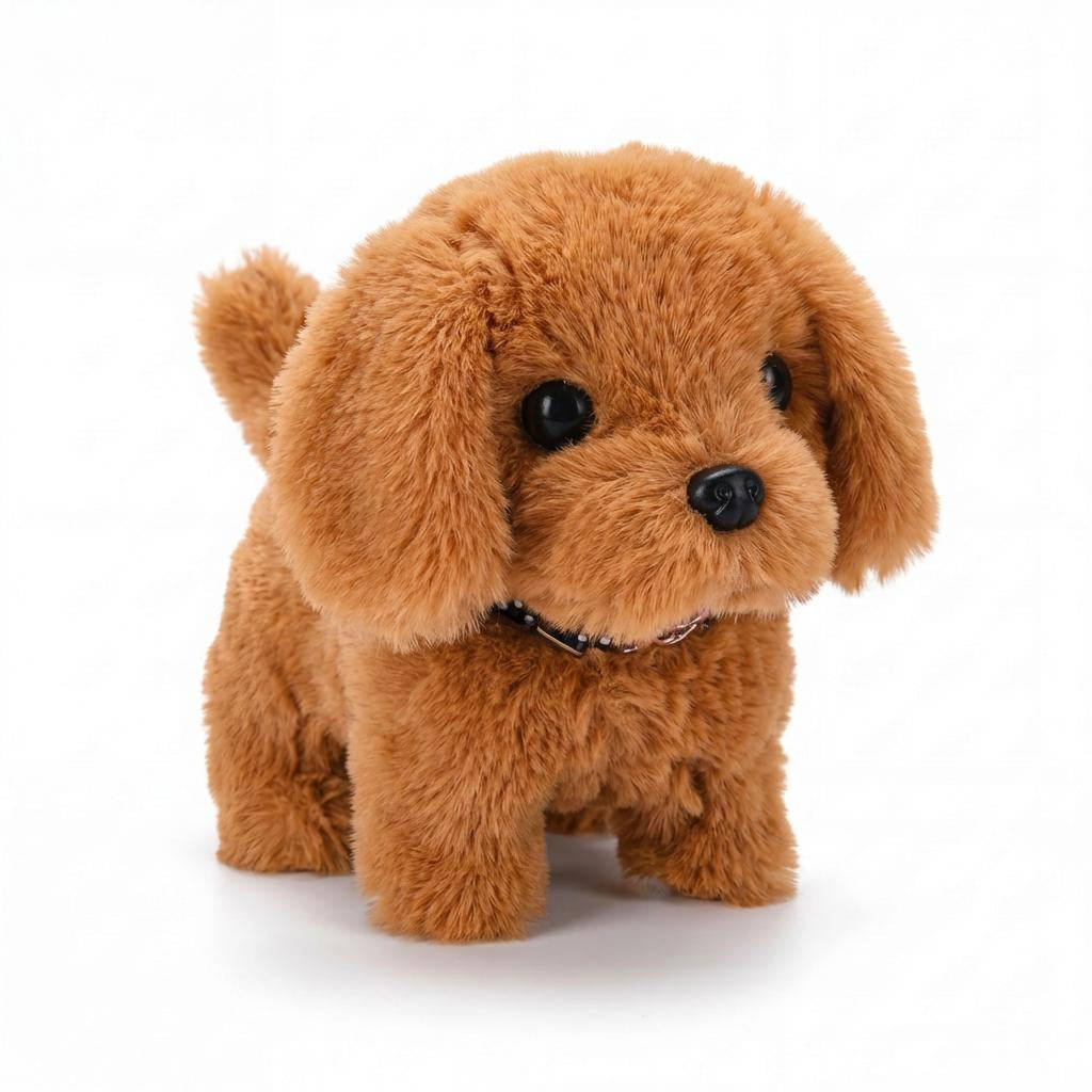 Barking plush puppy toy, an electronic interactive gift for children. Realistic pet experience for little ones.
