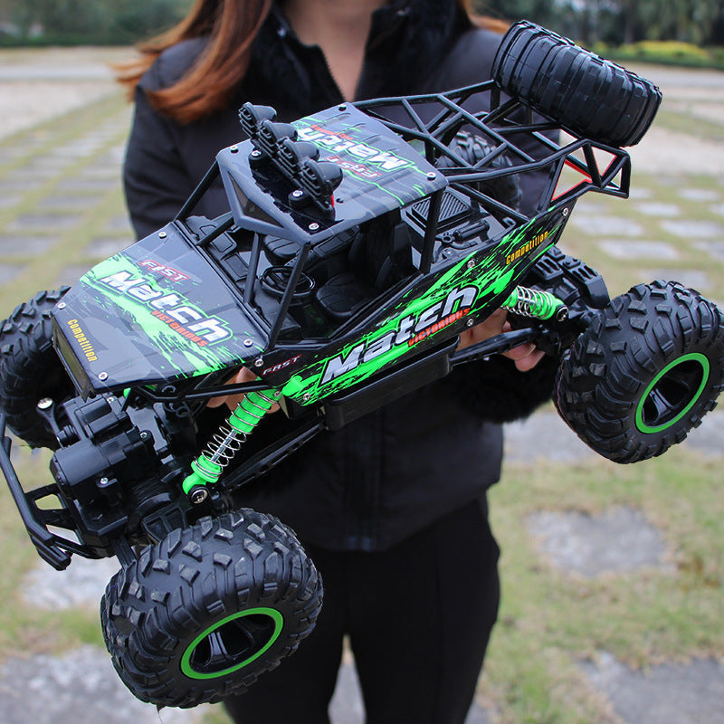 Kids' all-terrain RC toy car, durable off-road remote control vehicle for outdoor play & adventure.