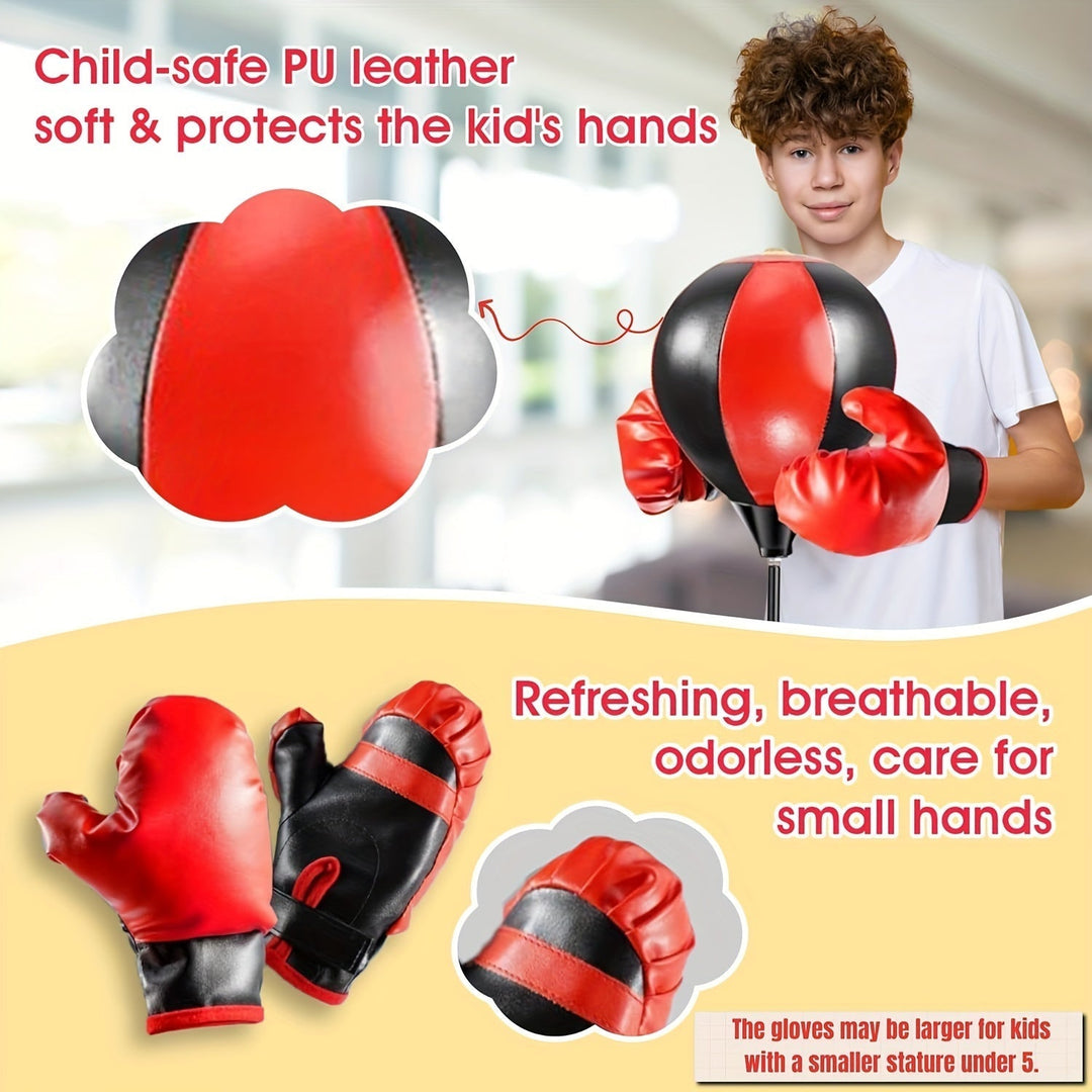 Adjustable kids' punch bag set, ideal for fitness training, active play, and building coordination.