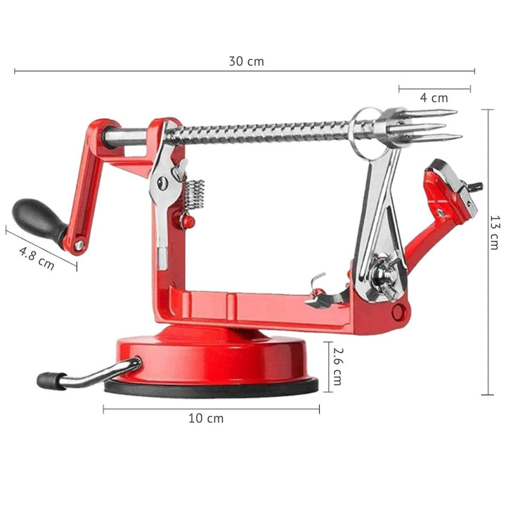 This efficient apple peeler, fruit slicer, and vegetable corer ensures quick food prep with its stable suction base.