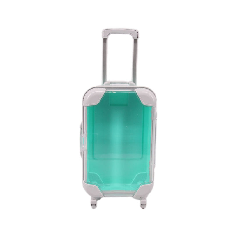 Imaginative play doll accessory: 18-inch travel suitcase, perfect for children's toy adventures.