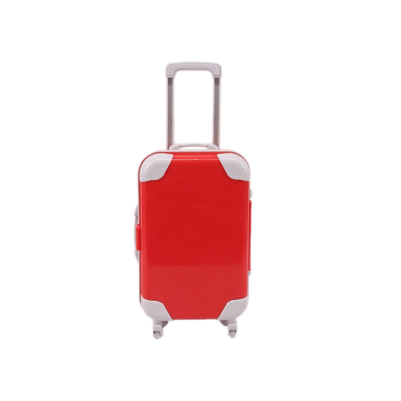 Durable 18-inch doll travel suitcase, ideal for kids' pretend play and doll storage.