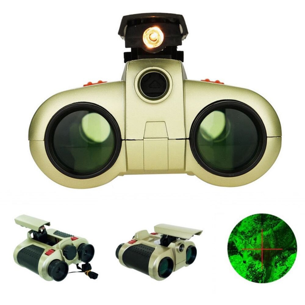 Kids' lightweight adventure binoculars. Durable outdoor toy for children's nature discovery & exploration, day or night.