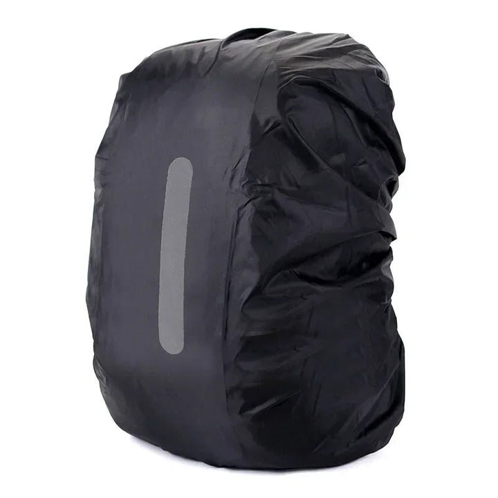 Reflective adjustable backpack rain cover ensures visibility & keeps your pack dry during outdoor adventures.