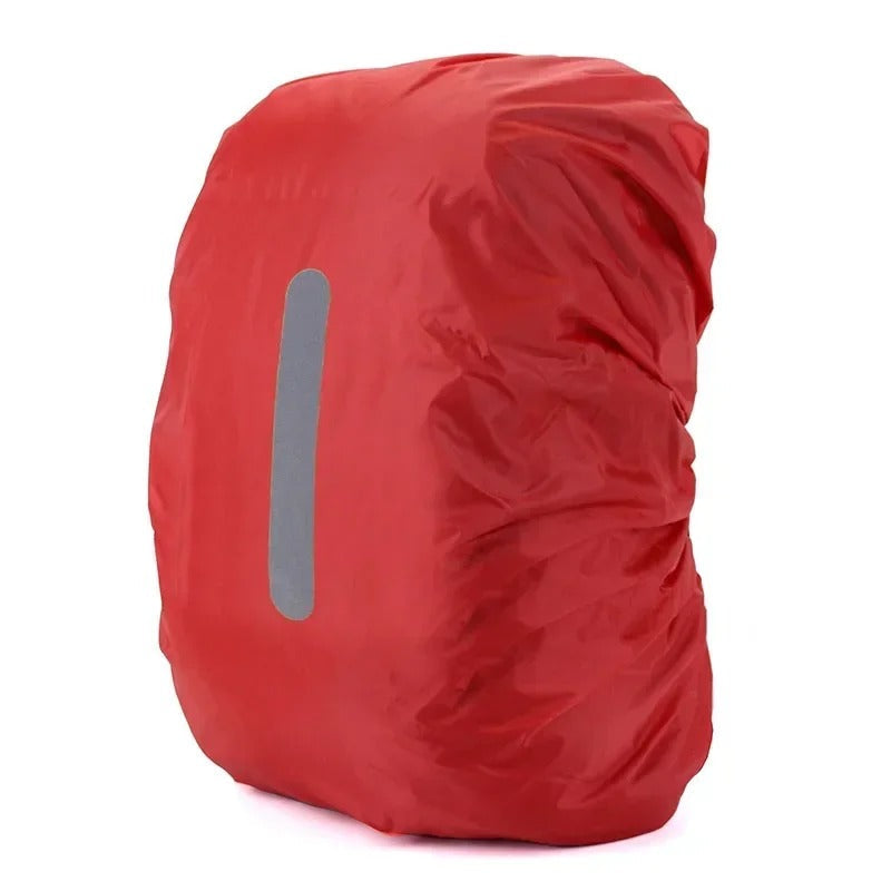 Adjustable waterproof backpack cover, perfect fit for various packs, great for hiking, travel & protection.