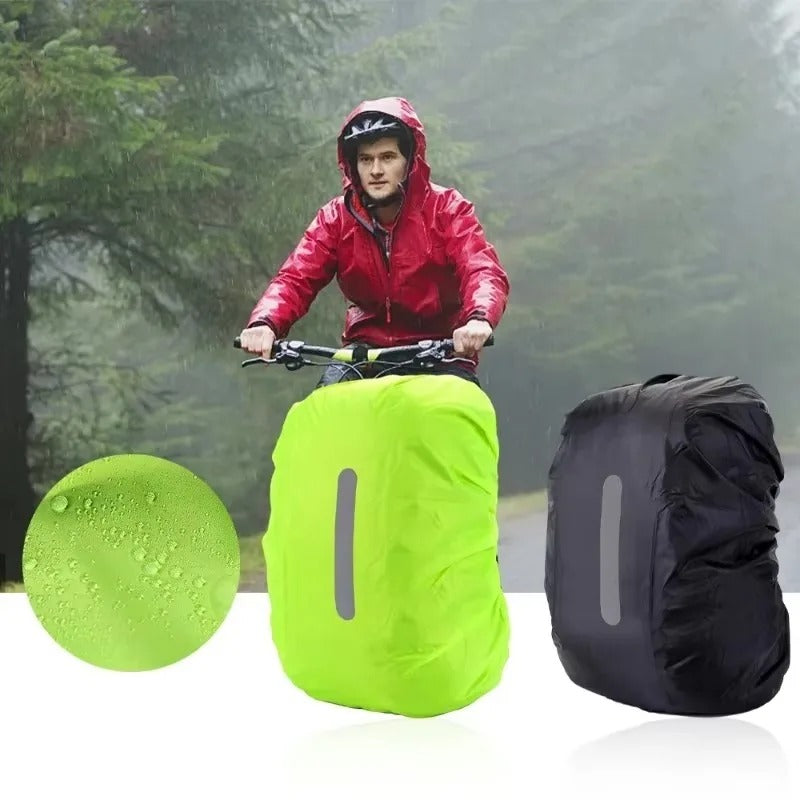 Essential outdoor gear: Lightweight, reflective, and waterproof rain cover for hiking and travel backpacks.