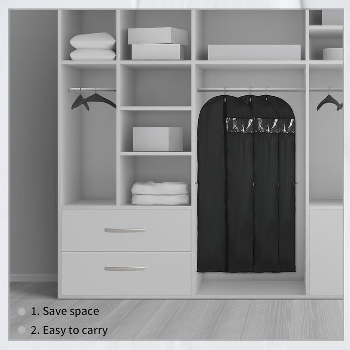 Keep cherished formal wear, dresses & suits dust-free with this extra-long 70-inch zippered garment bag.