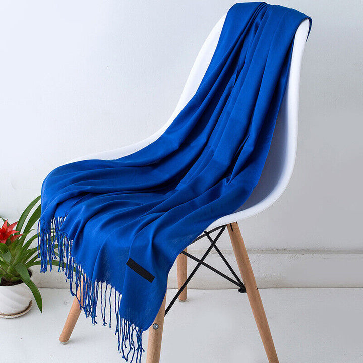 Premium quality Bria cashmere scarf. Comfortable, practical, and fashionable women's winter wrap.