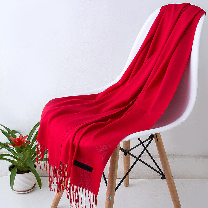 Elegant Bria cashmere wrap for women. Versatile solid color shawl, soft & warm for winter style.