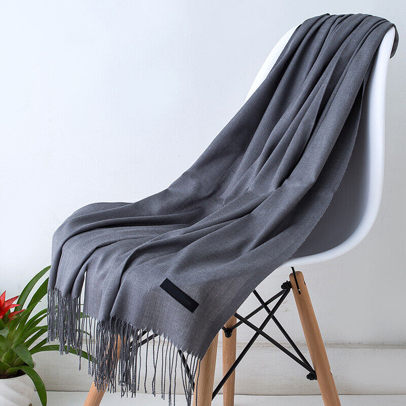 Luxurious feel Bria cashmere scarf for women. Stylish drape, soft, and warm for cold weather fashion.
