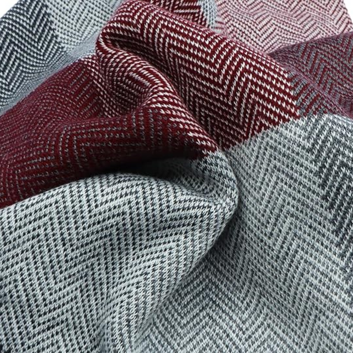 Handcrafted feel men's cashmere winter scarf, soft, warm, and an exquisite gift for him.