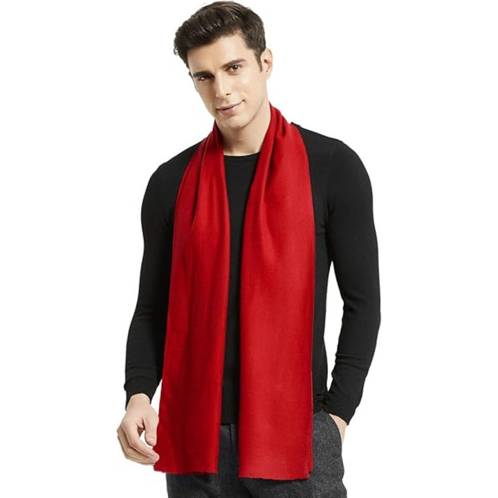 Premium men's cashmere winter scarf, offering ultimate warmth and sophisticated style.