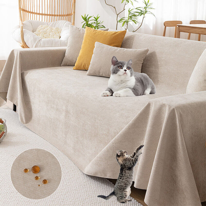 Luxurious waterproof chenille sofa cover, non-slip design, available in multiple colors. Versatile and stylish for all season