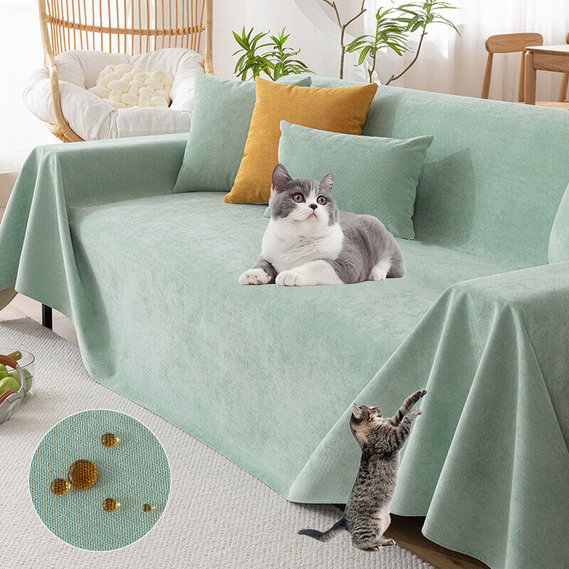Luxurious waterproof chenille sofa cover, non-slip design, available in multiple colors. Versatile and stylish for all season