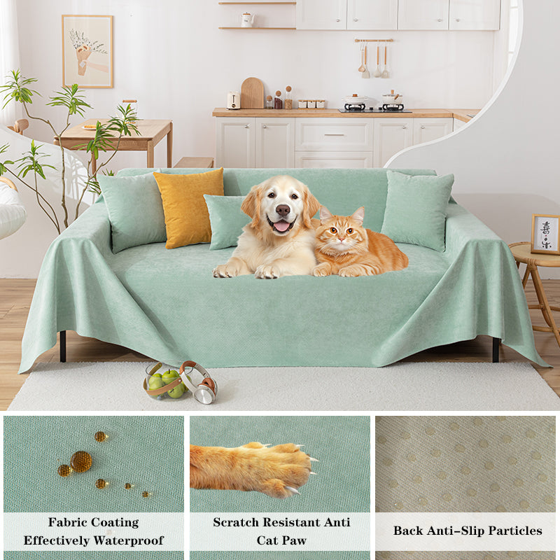 Luxurious waterproof chenille sofa cover, non-slip design, available in multiple colors. Versatile and stylish for all season